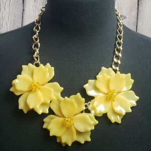 Yellow Flower Necklace by Cato